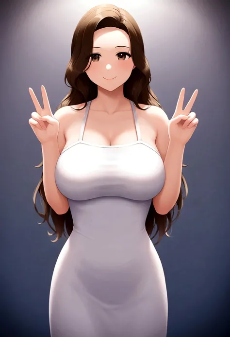 ((1girl)),  super fine illustration, vibrant colors, absurdres extremely detailed CG, 8k wallpaper, (masterpiece:1.3), dynamic angle, dynamic pose, 
best quality, depth of field, cinematic lighting, ultra detailed, brown long hair, very straight hair, larg...