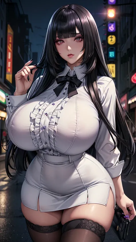 (in 16K、A high resolution、Best Quality、 masuter piece、unreal engine、amine、top-quality、From the thighs up:1.2),(Natural Skin Texture、Detailed skin、Beautiful skin、ultra sharpness),intricate detailes、Extraordinary beauty,(((gigantic breasts,voluptuous body、1 ...