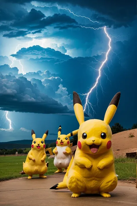 Pikachu with thunder 