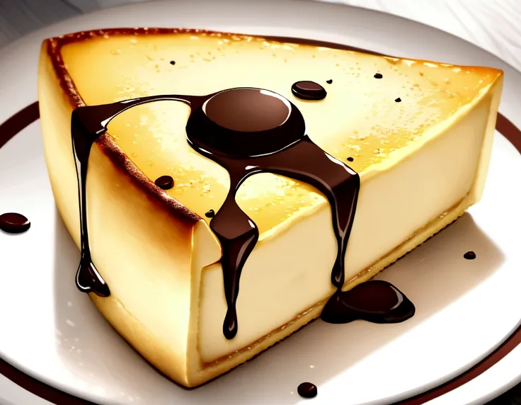 Ricotta cheesecake with chocolate chips