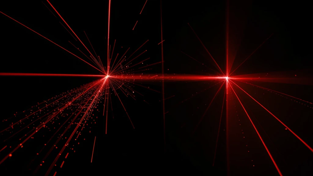 Two Red lasers colliding