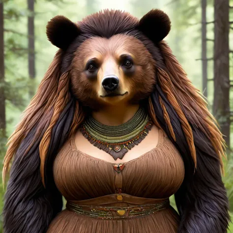  Anthropomorphous  bear woman 