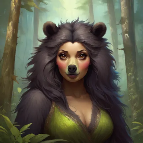  Anthropomorphous  bear woman 