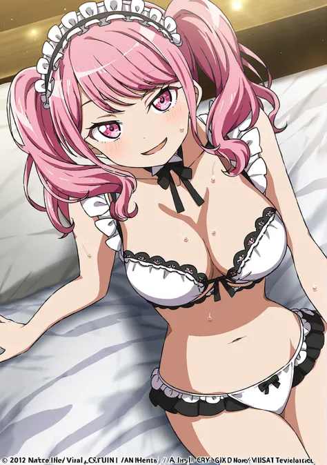 1girl,maruyama aya,{{bang dream!}},{{official art}}, highly detailed,best quality, clear lines,slightly large breasts, censored, mosaic censoring, seductive smile, fun,open mouth, solo focus, sweat, looking at viewer, bangs, collarbone, seductive smile, fu...