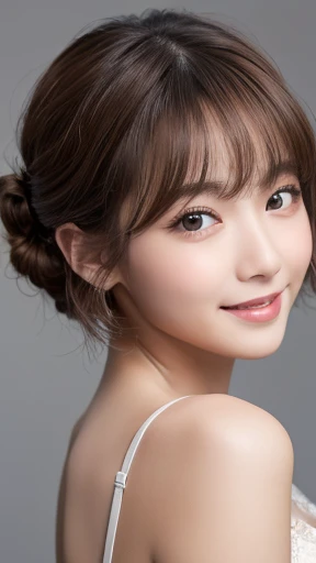 masterpiece:1.3), (8K, Realistic, RAW Photos, Best image quality: 1.4), Japanese women、Baby Face、(Random Hairstyles:1.2)、Highly detailed face、Attention to detail、double eyelid、Beautiful woman:1.4、Light brown hair、Highest quality、masterpiece、Ultra-high reso...