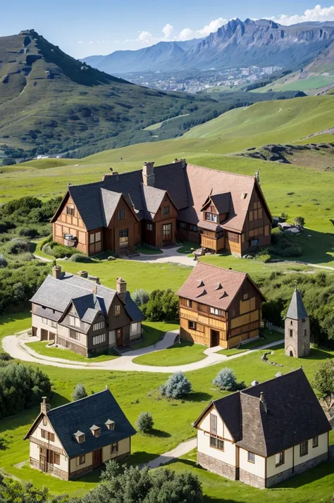 4 houses in one land