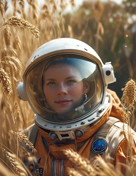 score_9, score_8_up, score_7_up, Astronauts harvesting a wheat like grain on a strange planet 