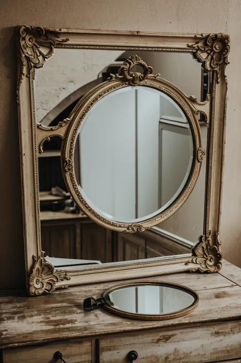 a broken mirror