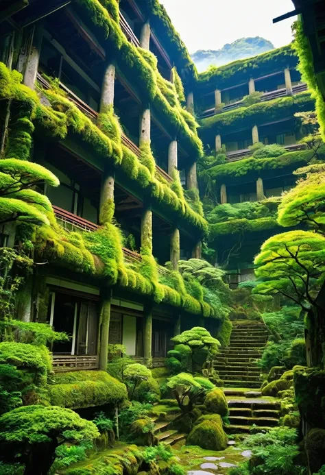 Ruins of the Japan，Blend in with nature，Fantasy，Last of Us，and，hostel，