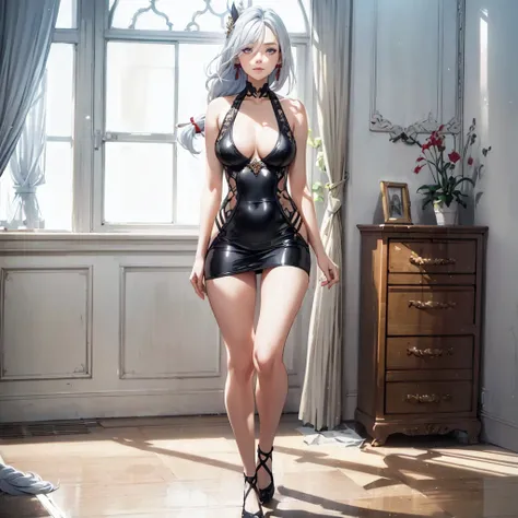 ((1girl, solo)), beautiful body, (perfect anatomy, perfect body, perfect hands, perfect legs), natural proportions, sexy body, large breasts, ((full body, full body front)) BREAK

((extremely detailed face)), (beautiful detailed eyes:1.6), (realistic pupil...