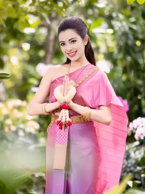 Araffe woman in gold dress poses for photo, In Lammanh style, Ao Dai, Noble Gold, decorated with goldเนื้อเนียน, golden clothes, elegant pose, Cheongsam, Golden Silk, Luxurious golden body, Sazi, luxurious golden skin, queen of the sea Mu Yanling, decorate...