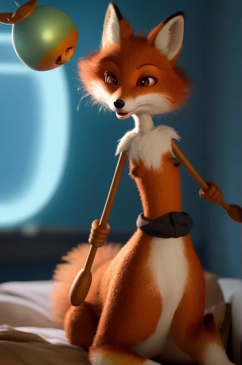    Anthropomorphous Fox girl animated pixar 