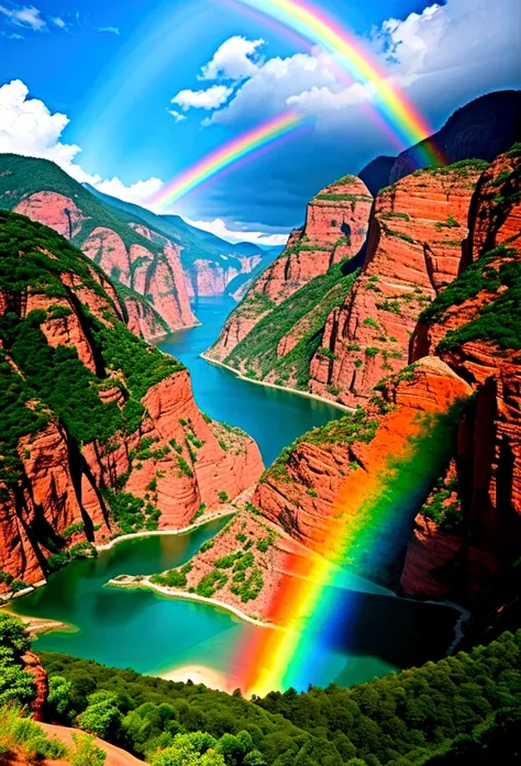  Spectacular phenomena that occur in nature. rainbow