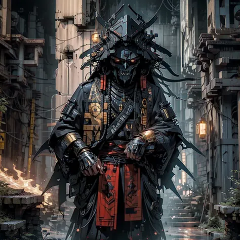 hades，The Grim Reaper is armed with a giant scythe.,（wear：black robe，），Fire-breathing eyes，angry expression，(hairstyle: red curly hair，)，beard, Roman mythology，8k wallpaper,good quality eyes，Right eye，Right hand， Super detailed, Nice and beautiful, masterp...