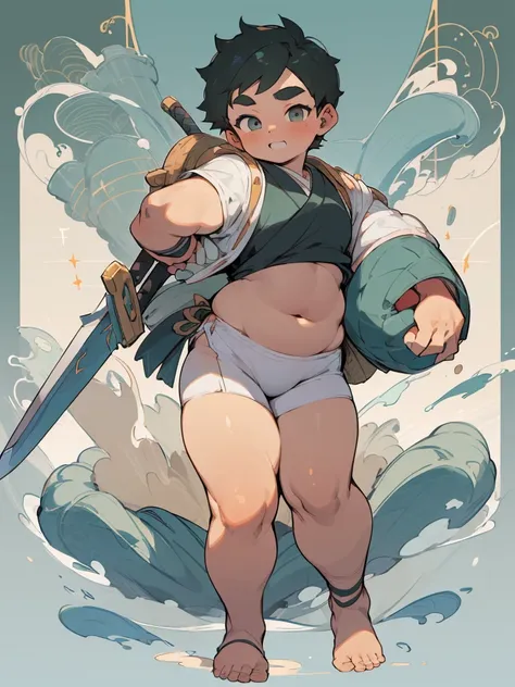 beautiful, ((chubby)), (very short hair),(tomboy), (pudgy face), (naughty) (high school students), ((young)), (androgynous), (boyish), (handsome), ((thick)), (overweight), (beefy), (cute), (little brat), (naughty brat), (belly button), (Chubby body), (full...