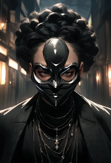 a black rapper with a mask 