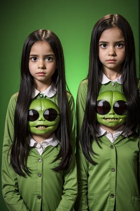 2 avocado monster girls, one was the daughter of a vampire and the other was the daughter of Frankenstain and they are very nervous because they have a school presentation and they don&#39;t know what to do if it&#39;s from the human school or the monster ...