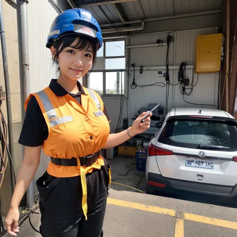 - **name**: Naomi Sakura（Sakura Naomi）
- **Age**: 28 years old - **Profession**: Electrical worker - **Appearance**: with short cut black hair、With a bright and cheerful expression、Wearing work clothes。Always wear a helmet and tool belt。
- **character**: D...