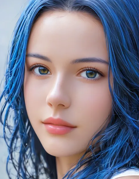 There is a woman with blue hair, Gwaiz style art, Gwaiz, Beautiful character drawings, Gwaiz in ArtStation Pixiv, Gwaiz in Pixiv ArtStation, Stunning Anime Face Portraits, Beautiful digital art, Vrop Rosdroze, Gwaiz Masterpiece, Detailed digital anime art ...