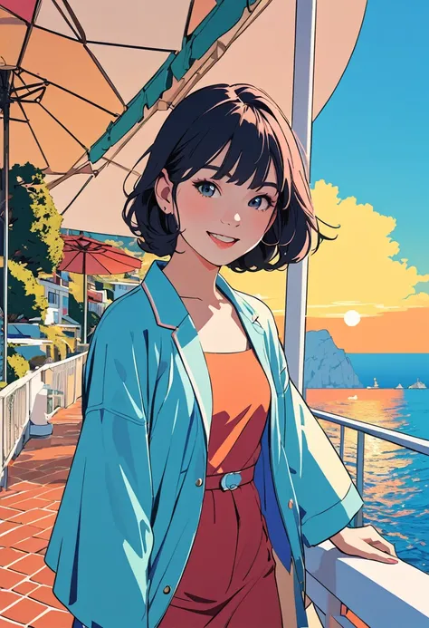 (masterpiece, best quality:1.1),
popart style,flat color,(2girls),cute face,tween,(enjoy trip),(island of capri,Italia),Japan, beautiful detailed scenery, friendly,very happy,beautiful lighting,dynamic angle,depth of field,photographic portrait, sharp,