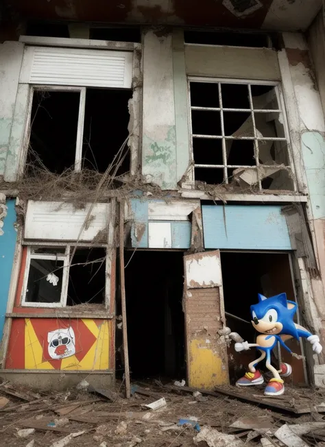 sonic the hedgehog,abandoned store,spooky,kooky