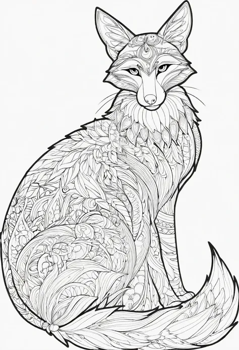 complete image within a margin around the image, leave indentation margin on a coloring page with a random animal coloring in bl...