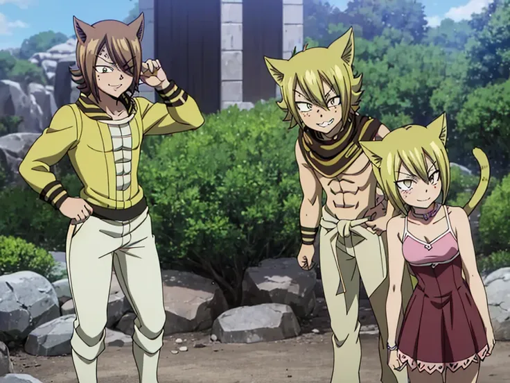 {{2people:1.1}}, jackal_fairy_tail, 1girl, 1boy, masterpiece, best quality, uhd, ultra high quality, sketch, sharp focus, 9 year...