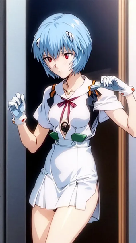 Embarrassed Rei Ayanami