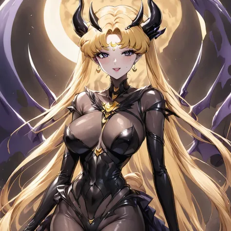 ((Highest quality)), ((masterpiece)), (detailed), （Perfect Face）、male１people女３people、夫と妻に娘二people、My husband is a powerful demon king、The woman is naked and is the bride of the Demon King, the Dark Queen of the Black Moon Clan, the Demon Queen, Devil Queen...