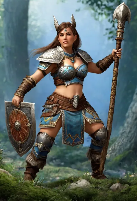 Dwarf, female, warrior, fantasy