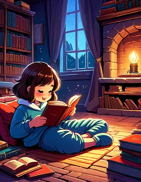 "I declare after all there is no enjoyment like reading! How much sooner one tires of anything than of a book!"

Image Prompt: Illustrate a person deeply engrossed in a book while the world around them fades into the background, emphasizing the joy and esc...