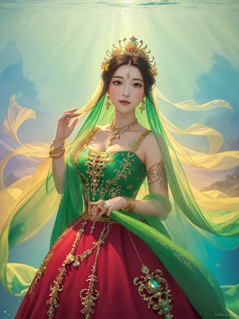 Live Action Queens Masterpiece: Exquisite and Vibrant Charm

Amidst a backdrop of ethereal underwater palace splendor, a Queen exudes an enchanting presence, her figure posed majestically in an upper body-length shot. Its beautiful, vibrant appearance capt...