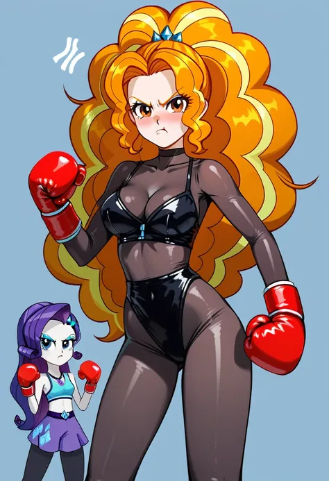 Eqg Adagio bodystocking boxing angry  rarity 