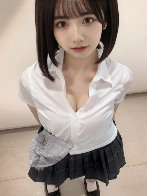 Ultra HD、8K,20th generation、girl、chest,,、Real 1.87、close range、Bob Hair、大きなchest、Bob Hair、、smile,Bob Hair,,、Bob Hair,Bob Hair,Side angle,Full body portrait,、pantyhose　round 1、、Small face、bob-hround 1、Bob Hair,round 1、大きなchest,、Show me your pants、,Pussy,Pus...