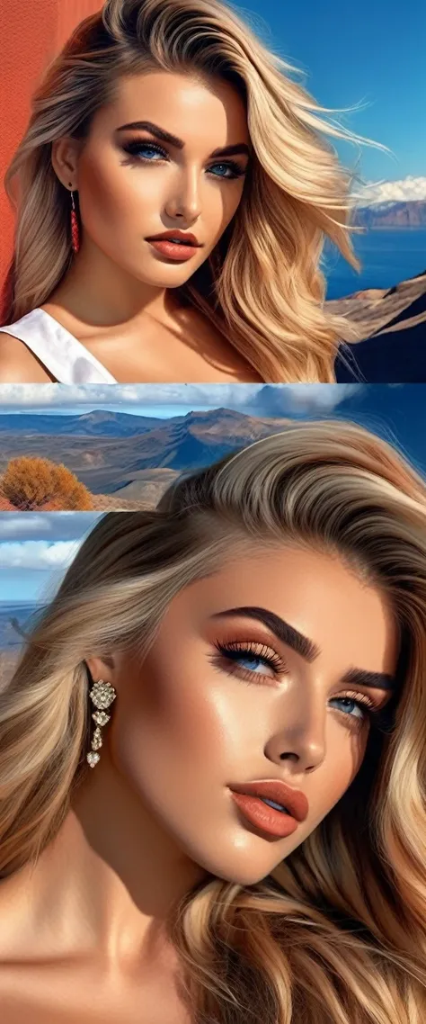 (best quality,8k,hyperrealism:1.2),vibrant colors, sharp focus, insanely detailed, studio lighting, ultra-fine painting, hair blowing in the wind, stunningly realistic eyes and lips, perfect facial proportions, meticulous skin texture, long eyelashes, expr...