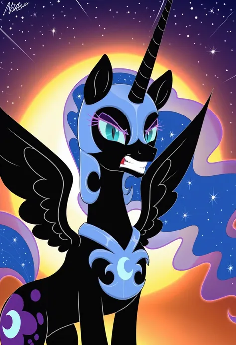 Nightmare moon angry pony 