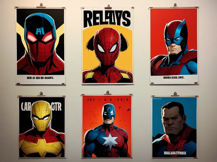 a set of six new superhero posters with the words be strong, be brave, be, super hero art, marvel poster, marvel art, superheroe...