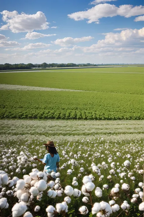 A cotton field 