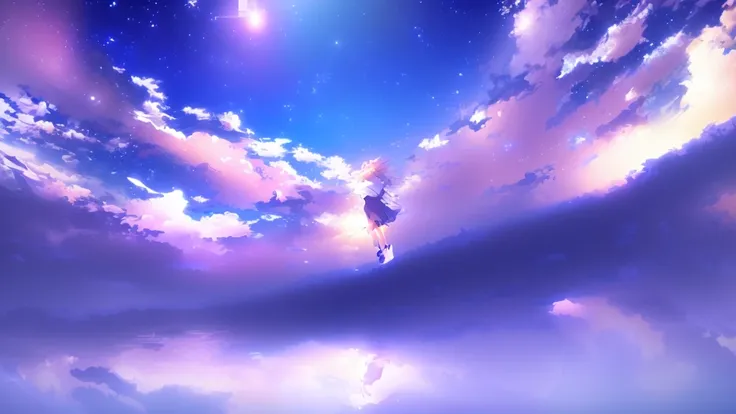 anime, A girl in a white dress floats in the water, Makoto Shinkai Cyril Rolland, anime girl walking on water, anime movie background, beautiful anime scene, todays featured anime still, anime film still, screenshot from the anime film, anime still film an...