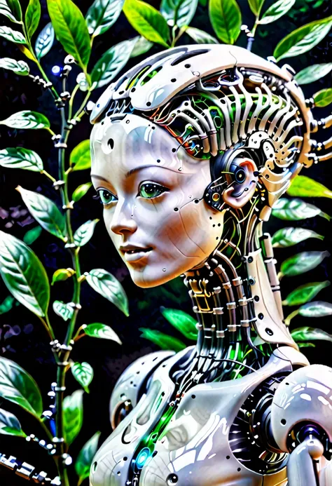 Bio-inspired robotics, nature, inspired engineering, Hi-tech, innovative machines, biomimicry, created using generative artificial intelligence technology.