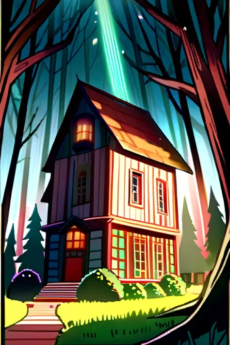 Big house in forest 