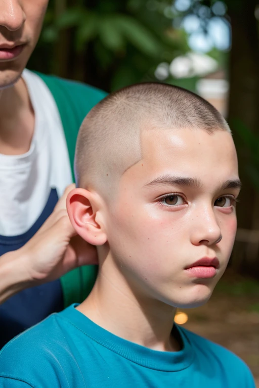 Boys photo Shaved head Soft ears