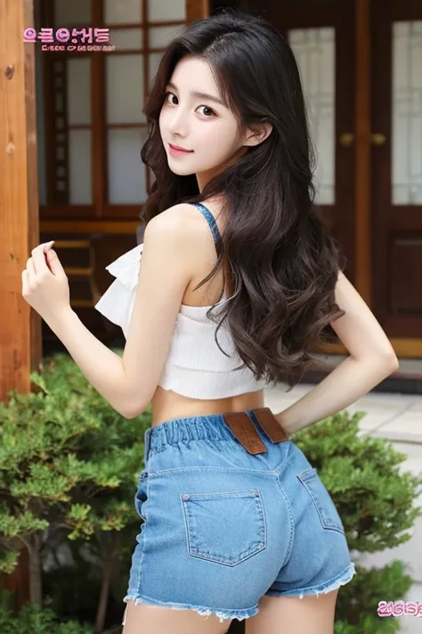 Korean、Women、Small waist、Long Hair、Beautiful skin、Beautiful eyes