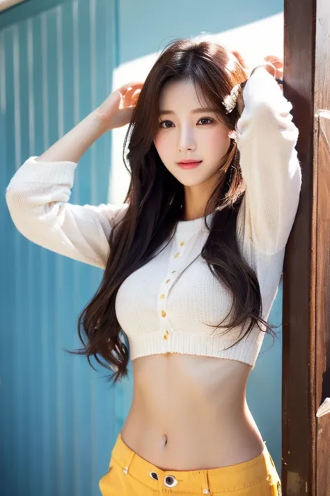 Korean、Women、Small waist、Long Hair、Beautiful skin、Beautiful eyes