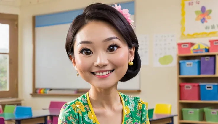 My Teacher My teacher is amazing. Her name is Miss Chen. She always smiles and wears colorful dresses. She teaches math, science, and English. Miss Chen explains things well and helps us when were stuck. She makes learning fun with stories and art class. I...