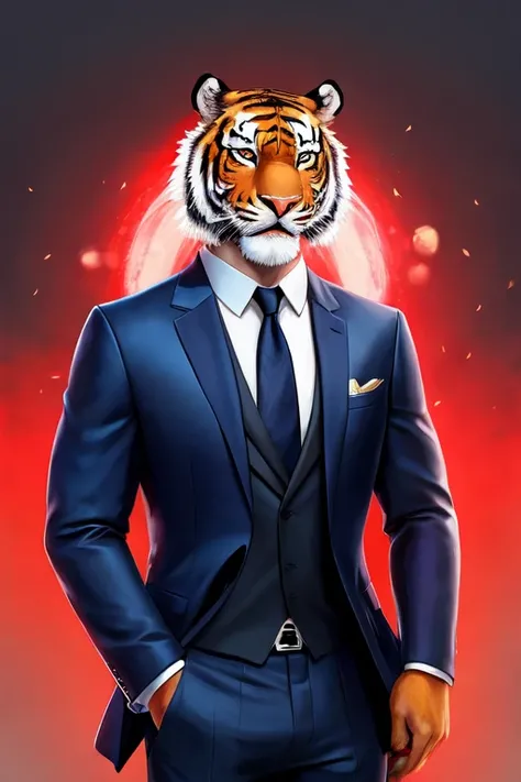 Tiger in a suit 