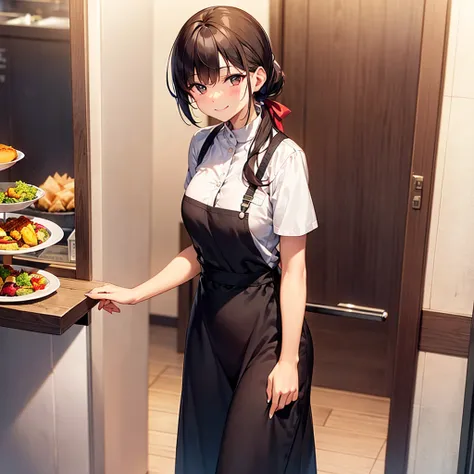 Physical Description:
- Face:Aiko has an oval-shaped face with large, warm brown eyes that sparkle with kindness. Her hair is long, straight, and black, tied in a low ponytail with a red ribbon. She has fair skin with a slight blush on her cheeks, giving h...