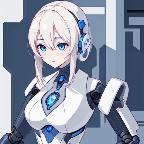 (modern, ellegant, beautiful and smart robot assistant), (icon)