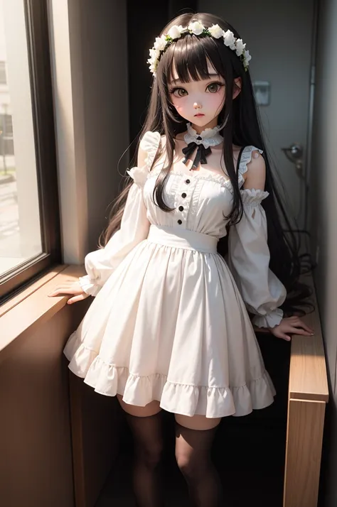 Cute girl third dimension artificial bride