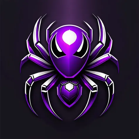 spider purple,logo gamer